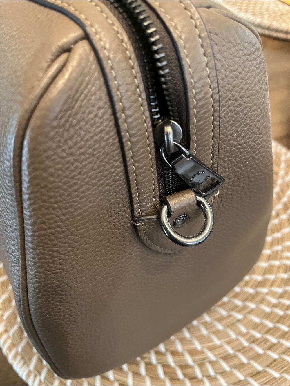 Coach Brown Pebbled Leather Satchel - Picture 14 of 16